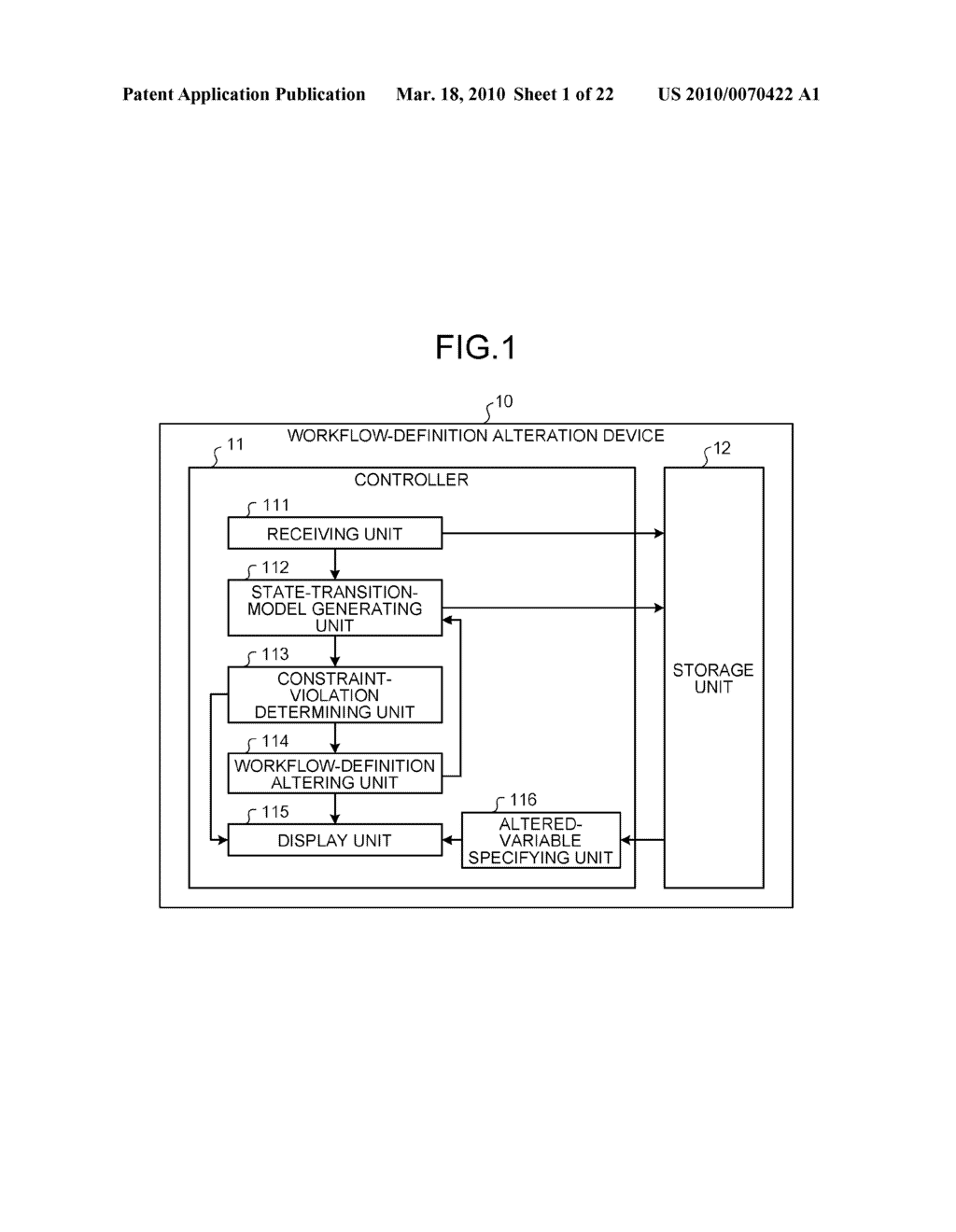 METHOD AND DEVICE FOR WORKFLOW DEFINITION ALTERATION - diagram, schematic, and image 02