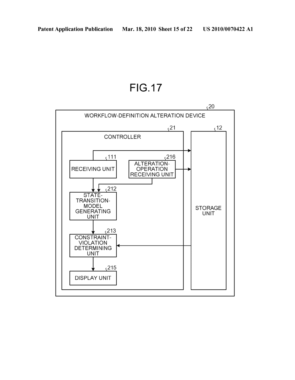 METHOD AND DEVICE FOR WORKFLOW DEFINITION ALTERATION - diagram, schematic, and image 16