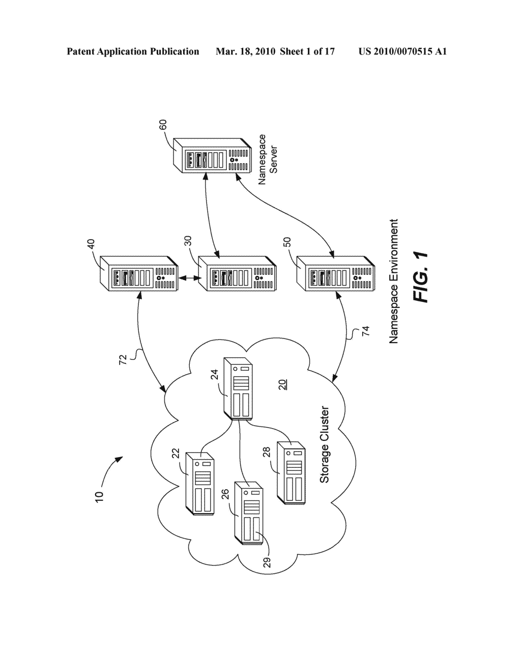 SHARED NAMESPACE FOR STORAGE CLUSTERS - diagram, schematic, and image 02