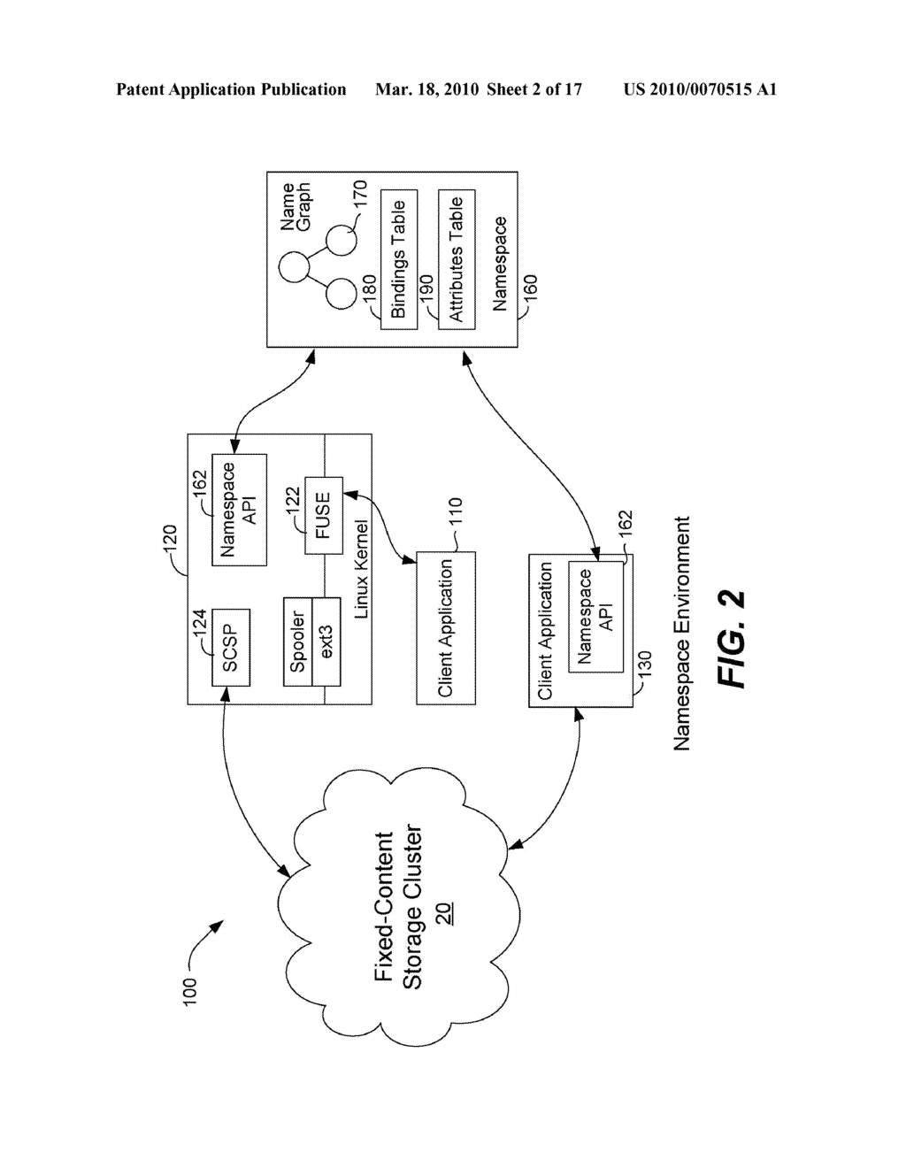 SHARED NAMESPACE FOR STORAGE CLUSTERS - diagram, schematic, and image 03