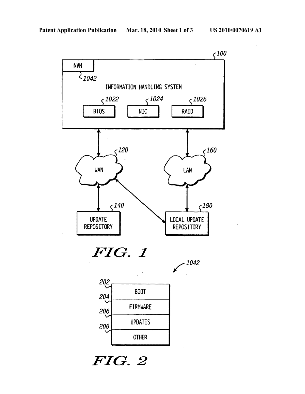 METHOD OF USING AN INFORMATION HANDLING SYSTEM TO RECEIVE AN UPDATE WHILE IN ABARE METAL STATE, AND AN INFORMATION HANDLING SYSTEM AND MACHINE-EXECUTABLE CODE FOR CARRYING OUT THE METHOD - diagram, schematic, and image 02