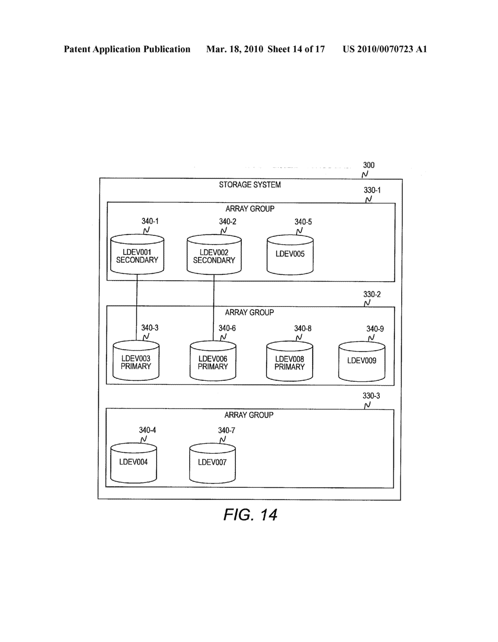 STORAGE AREA MANAGEMENT METHOD FOR CREATING COPY PAIR - diagram, schematic, and image 15