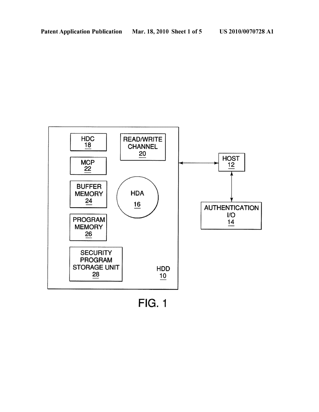 METHOD AND APPARATUS FOR AUTHENTICATING USER ACCESS TO DISK DRIVE - diagram, schematic, and image 02