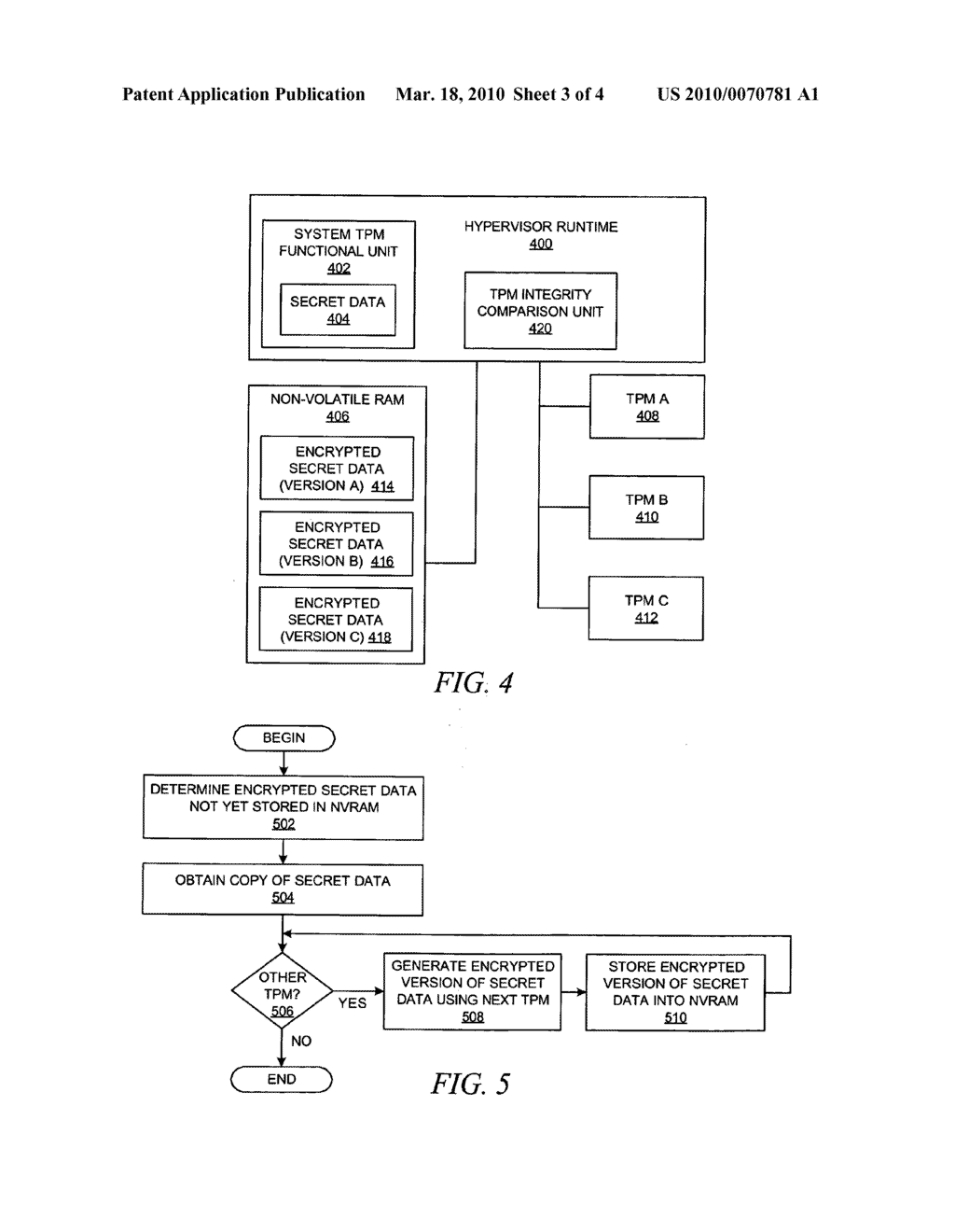 METHOD AND SYSTEM FOR BOOTSTRAPPING A TRUSTED SERVER HAVING REDUNDANT TRUSTED PLATFORM MODULES - diagram, schematic, and image 04