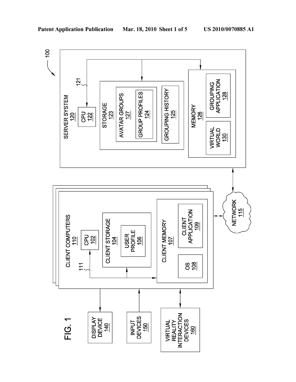 Linking Avatar Profiles Within a Virtual Environment - diagram, schematic, and image 02