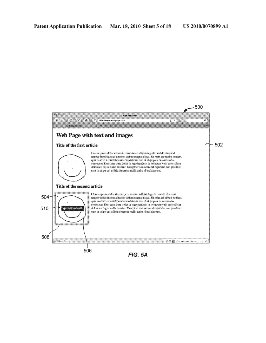 TECHNIQUES FOR SHARING CONTENT ON A WEB PAGE - diagram, schematic, and image 06