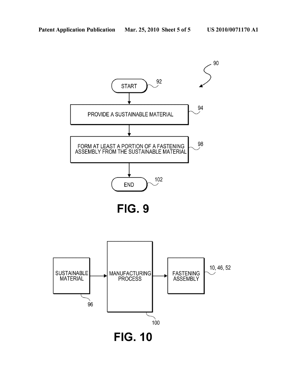 FASTENING ASSEMBLY FABRICATED FROM A SUSTAINABLE MATERIAL AND RELATED METHOD - diagram, schematic, and image 06