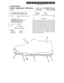 Cushioned shoe construction including toe and heel plates diagram and image