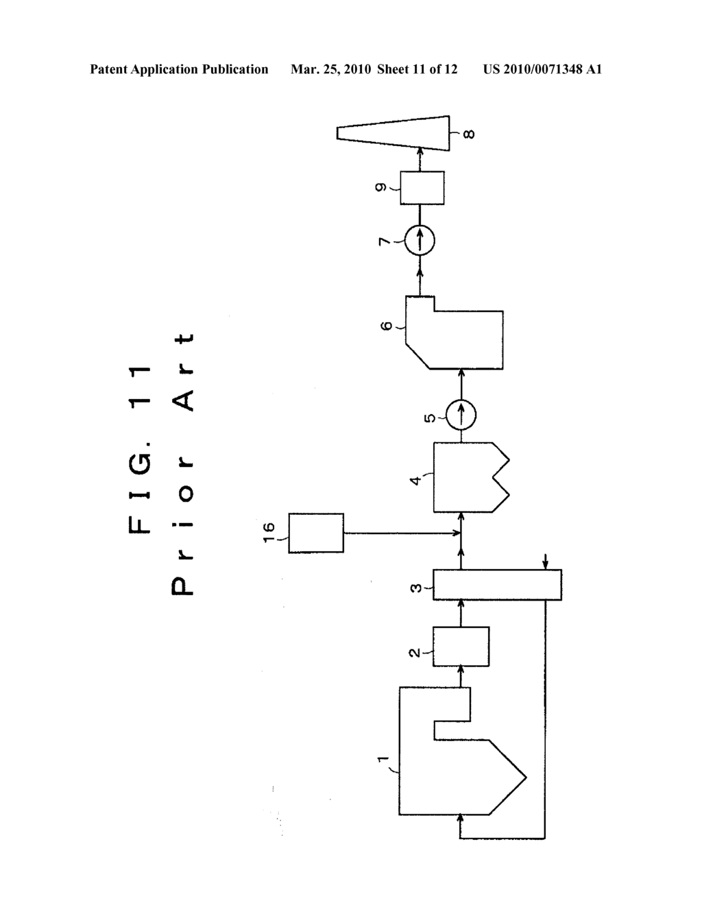 EXHAUST GAS TREATING METHOD AND APPARATUS - diagram, schematic, and image 12