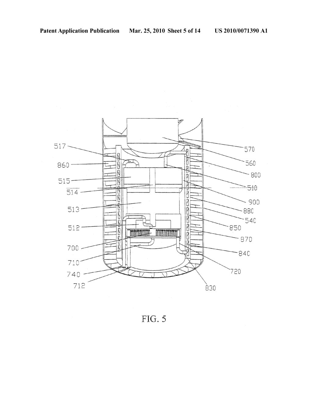 METHOD AND APPARATUS FOR HIGHLY EFFICIENT COMPACT VAPOR COMPRESSION COOLING - diagram, schematic, and image 06