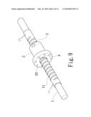 Ball Screw Unit with Dual Ball Deflect Arrangements diagram and image