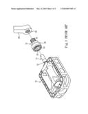 Coupling assembly between treadle and crank of bicycle diagram and image