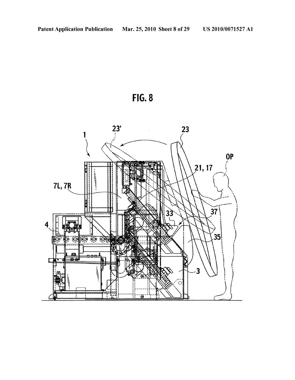 BAND SAW MACHINE, AND SAW BLADE INSTALLATION METHOD IN BAND SAW MACHINE, SAW BLADE DRIVING METHOD, AND CUTTING METHOD - diagram, schematic, and image 09