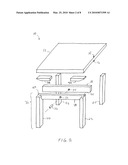 Stabilized Table and Method for Stabilizing a Table diagram and image