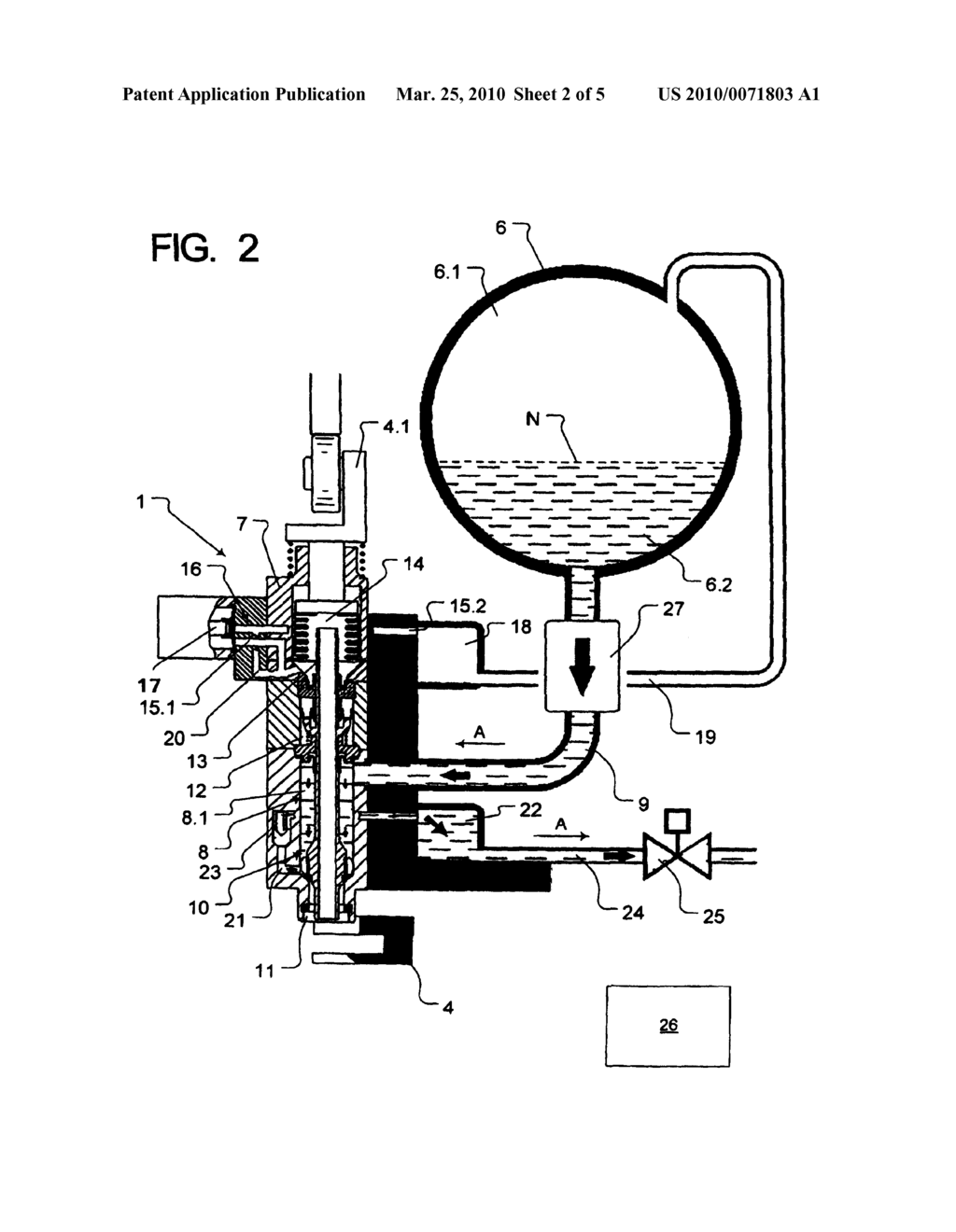 FILLING SYSTEM FOR UNPRESSURIZED HOT FILLING OF BEVERAGE BOTTLES OR CONTAINERS IN A BOTTLE OR CONTAINER FILLING PLANT - diagram, schematic, and image 03