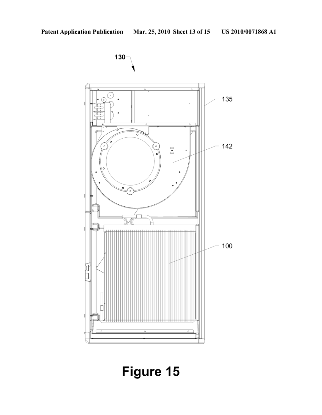 HVAC UNITS, HEAT EXCHANGERS, BUILDINGS, AND METHODS HAVING SLANTED FINS TO SHED CONDENSATION OR FOR IMPROVED AIR FLOW - diagram, schematic, and image 14