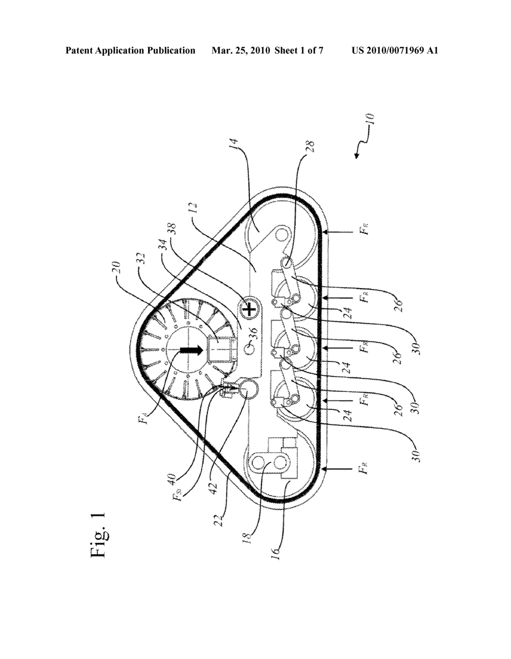 TRAVELING MECHANISM FOR AGRICULTURAL MACHINES AND OFF-ROAD VEHICLES HAVING AN ENDLESS BELT-BAND TRAVELING GEAR AND A CORRESPONDING BELT-BAND TRAVELING GEAR - diagram, schematic, and image 02