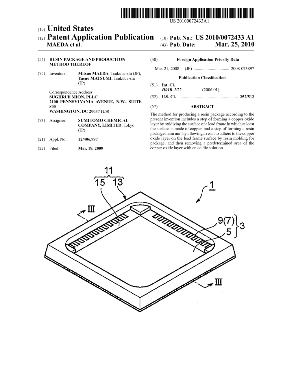 RESIN PACKAGE AND PRODUCTION METHOD THEREOF - diagram, schematic, and image 01