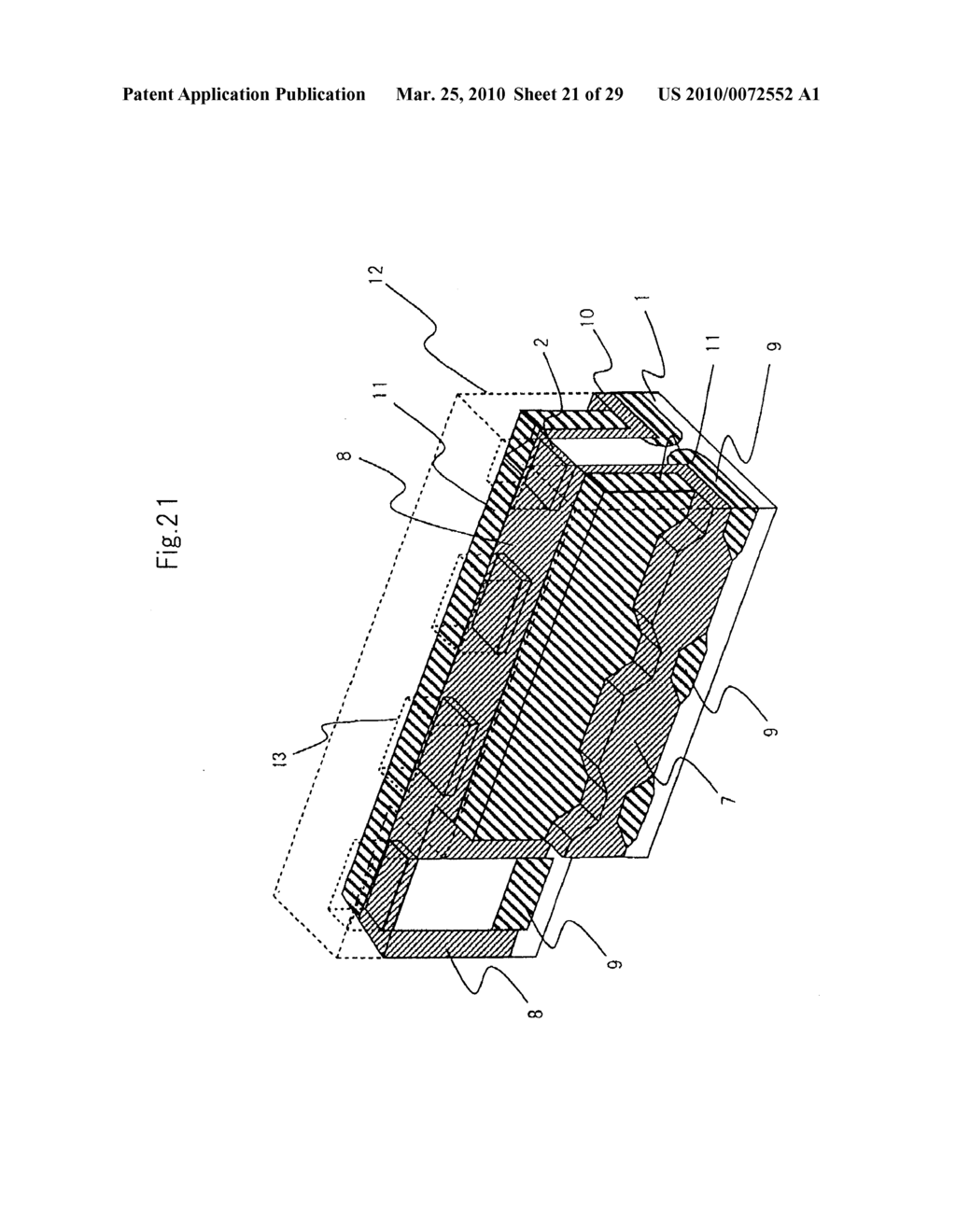 FIELD EFFECT TRANSISTOR FOR PREVENTING COLLAPSE OR DEFORMATION OF ACTIVE REGIONS - diagram, schematic, and image 22