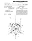 Collapsible high chair diagram and image