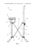 Collapsible high chair diagram and image