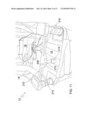 Collapsible high chair diagram and image