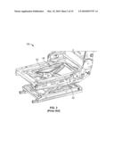 VEHICLE SEATING SYSTEM WITH PIVOTING STOP MECHANISM AND METHOD diagram and image