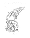 VEHICLE SEATING SYSTEM WITH PIVOTING STOP MECHANISM AND METHOD diagram and image