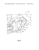 VEHICLE SEATING SYSTEM WITH PIVOTING STOP MECHANISM AND METHOD diagram and image