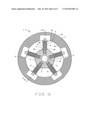 Internal wheel suspension system with shock absorption diagram and image