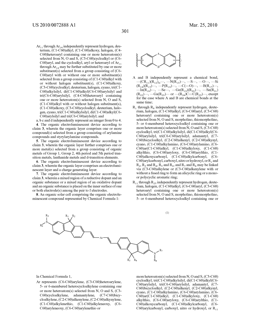 Novel organic electroluminescent compounds and organic electroluminescent device using the same - diagram, schematic, and image 303