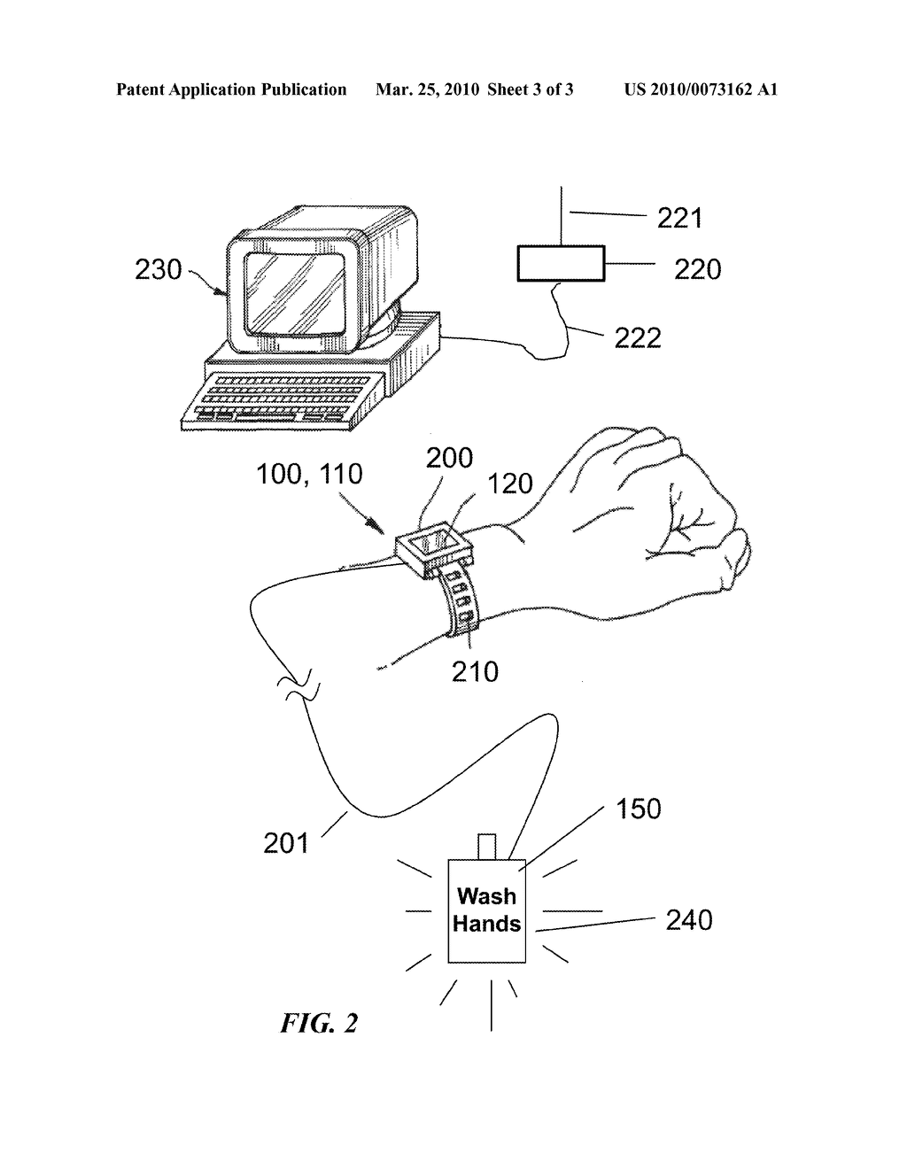 HAND WASHING REMINDER DEVICE AND METHOD - diagram, schematic, and image 04