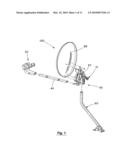 REMOVABLE FINE TUNE ELEVATION ADJUSTMENT TOOL FOR A SATELLITE ANTENNA SYSTEM diagram and image