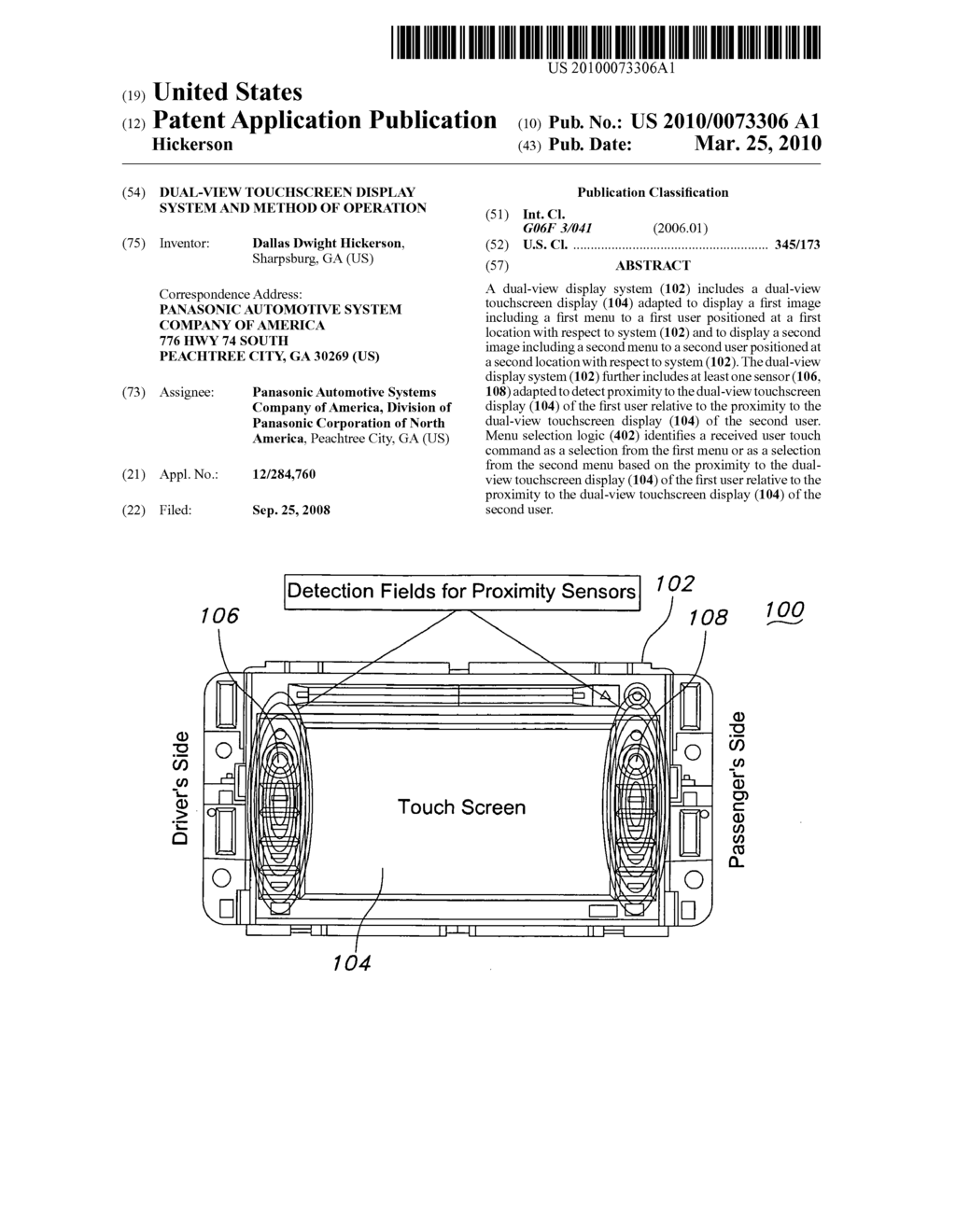 Dual-view touchscreen display system and method of operation - diagram, schematic, and image 01