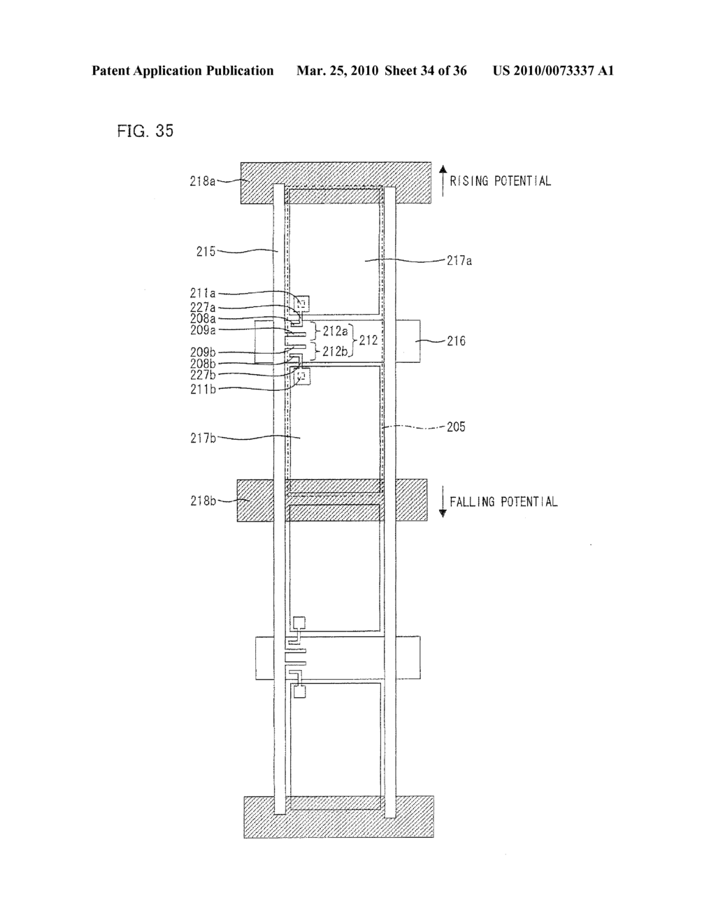 ACTIVE MATRIX SUBSTRATE, LIQUID CRYSTAL PANEL, LIQUID CRYSTAL DISPLAY UNIT, LIQUID CRYSTAL DISPLAY AND TELEVISION RECEIVER - diagram, schematic, and image 35