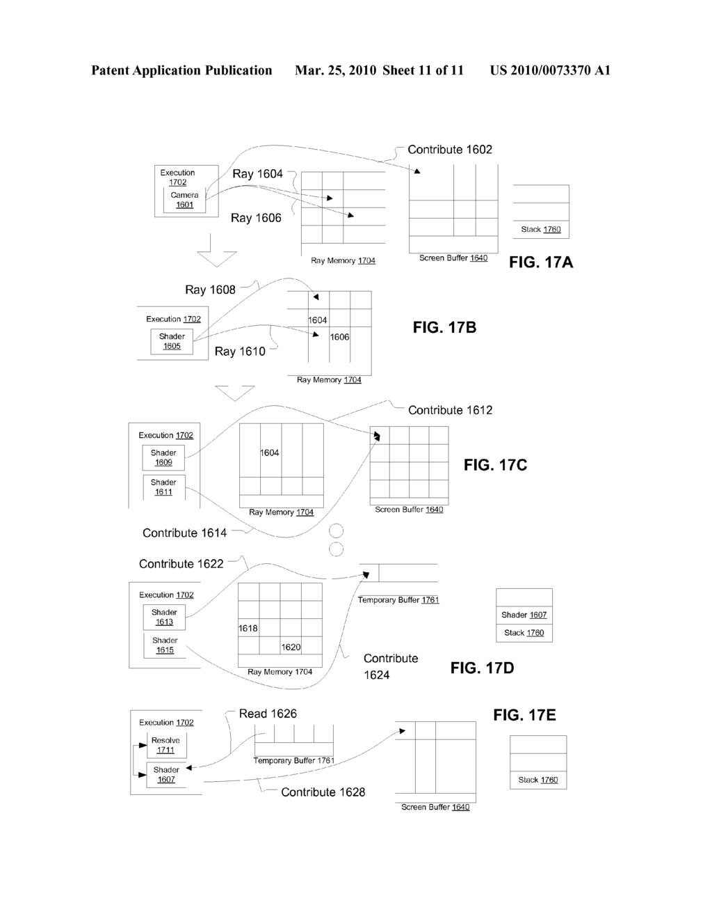 SYSTEMS AND METHODS FOR A RAY TRACING SHADER API - diagram, schematic, and image 12