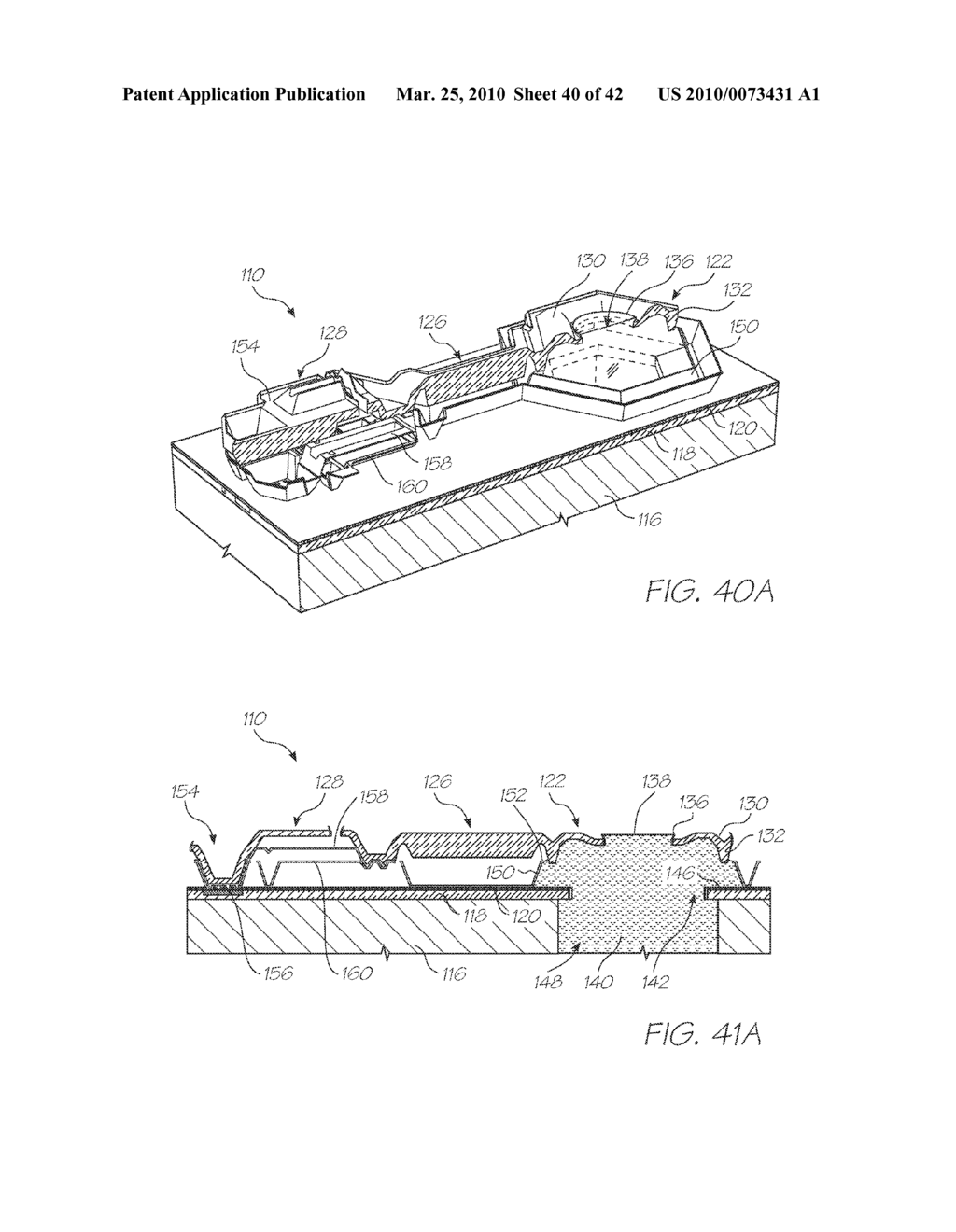 Nozzle Structure With Reciprocating Cantilevered Thermal Actuator - diagram, schematic, and image 41