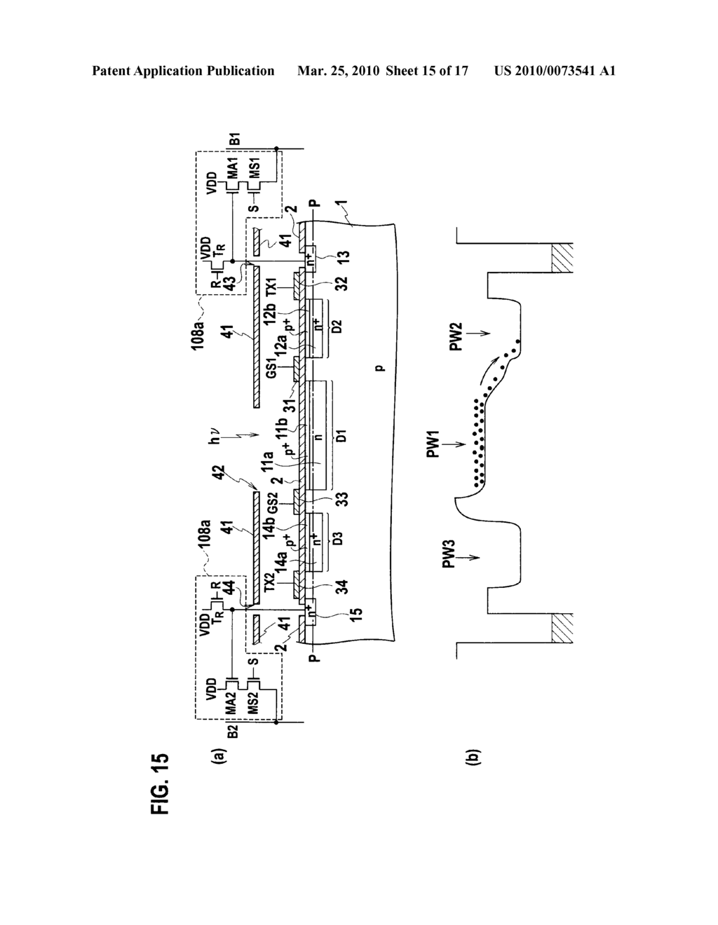 SEMICONDUCTOR RANGE-FINDING ELEMENT AND SOLID-STATE IMAGING DEVICE - diagram, schematic, and image 16