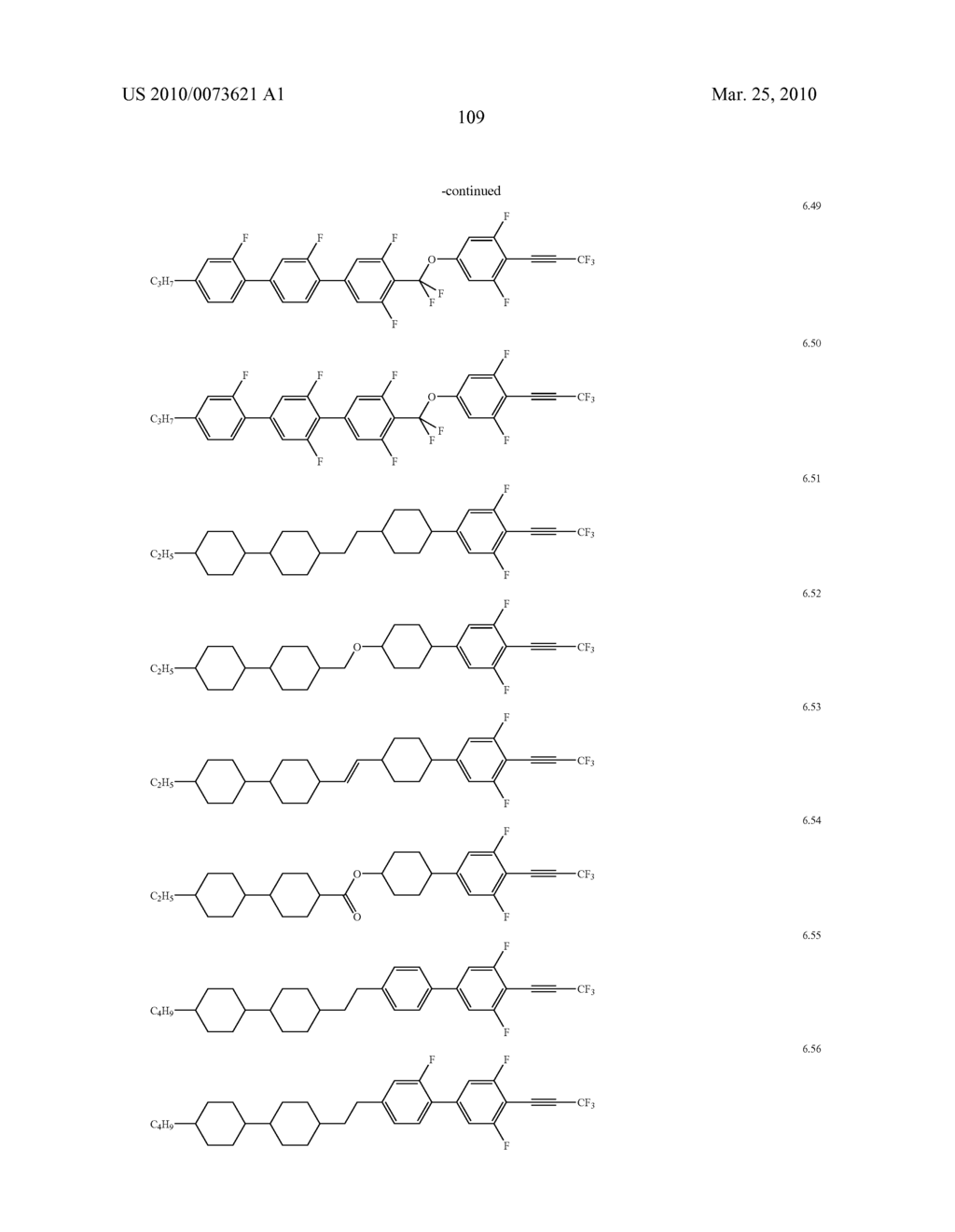 LIQUID CRYSTALLINE COMPOUND, LIQUID CRYSTAL COMPOSITION, LIQUID CRYSTAL DISPLAY ELEMENT - diagram, schematic, and image 110