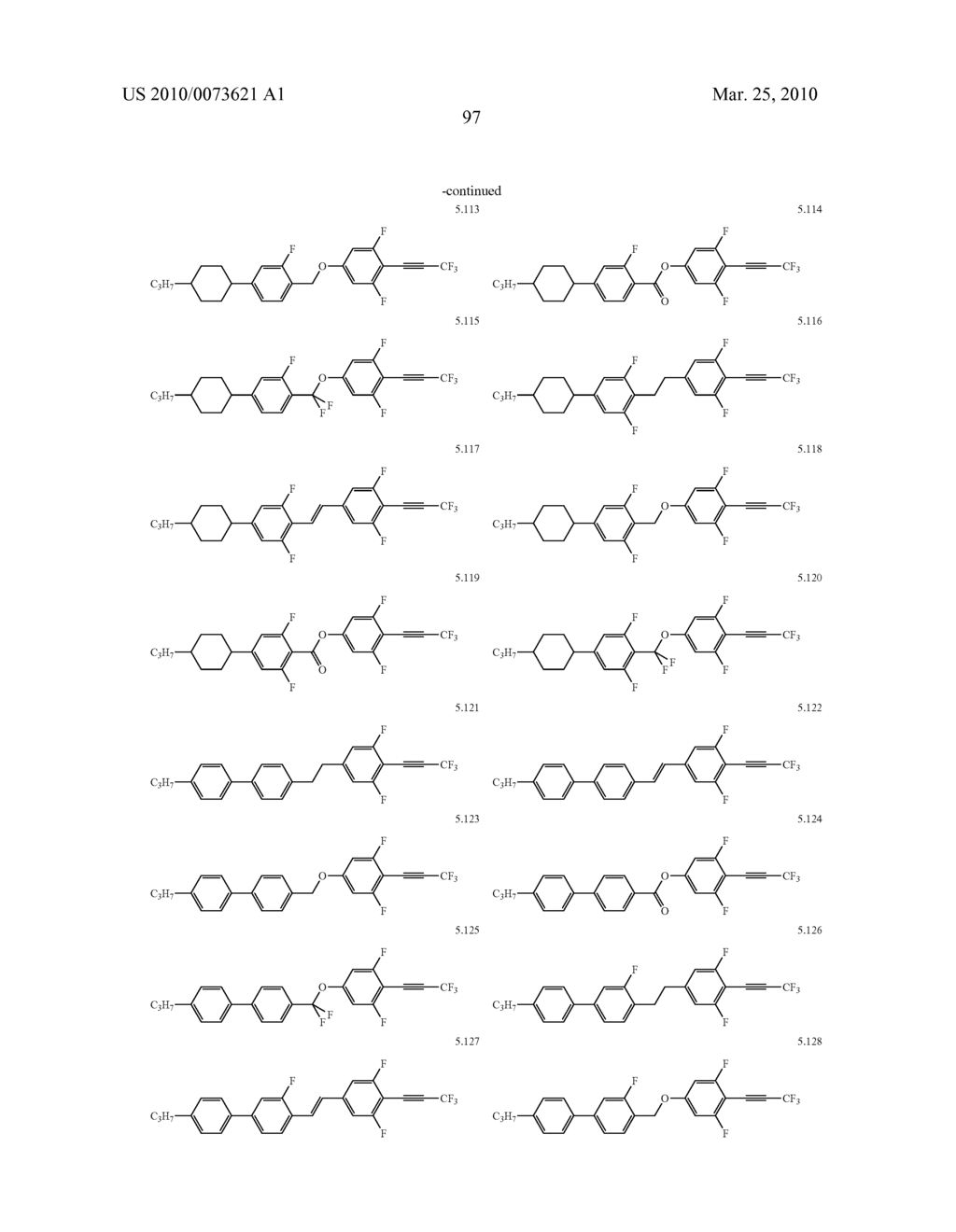 LIQUID CRYSTALLINE COMPOUND, LIQUID CRYSTAL COMPOSITION, LIQUID CRYSTAL DISPLAY ELEMENT - diagram, schematic, and image 98