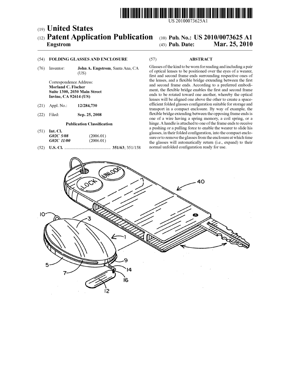 Folding glasses and enclosure - diagram, schematic, and image 01