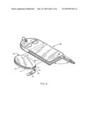 Folding glasses and enclosure with light source diagram and image