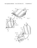 Folding glasses and enclosure with light source diagram and image