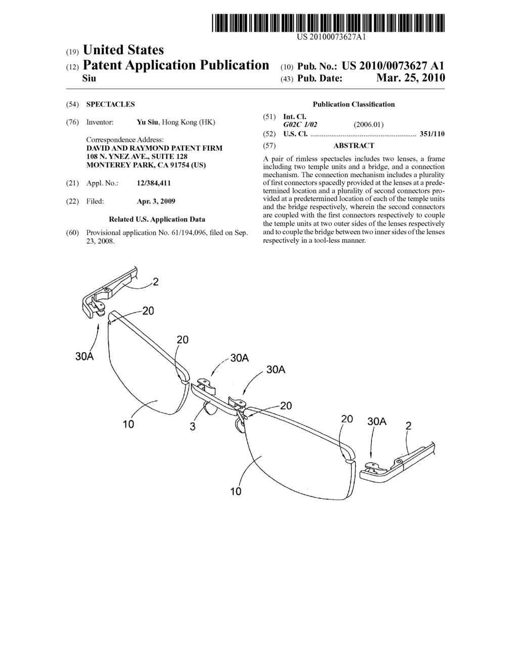 Spectacles - diagram, schematic, and image 01