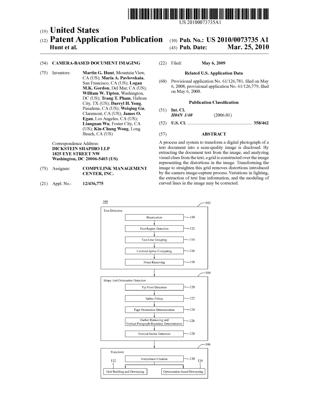 CAMERA-BASED DOCUMENT IMAGING - diagram, schematic, and image 01