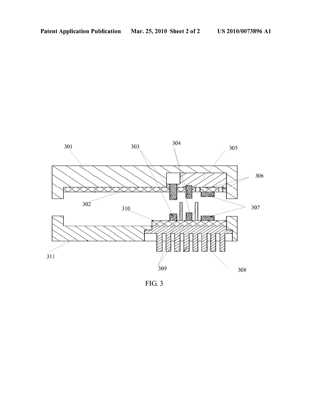 BOARD HARDWARE DEVICE AND RADIO FREQUENCY BLIND-MATE CONNECTION DEVICE - diagram, schematic, and image 03