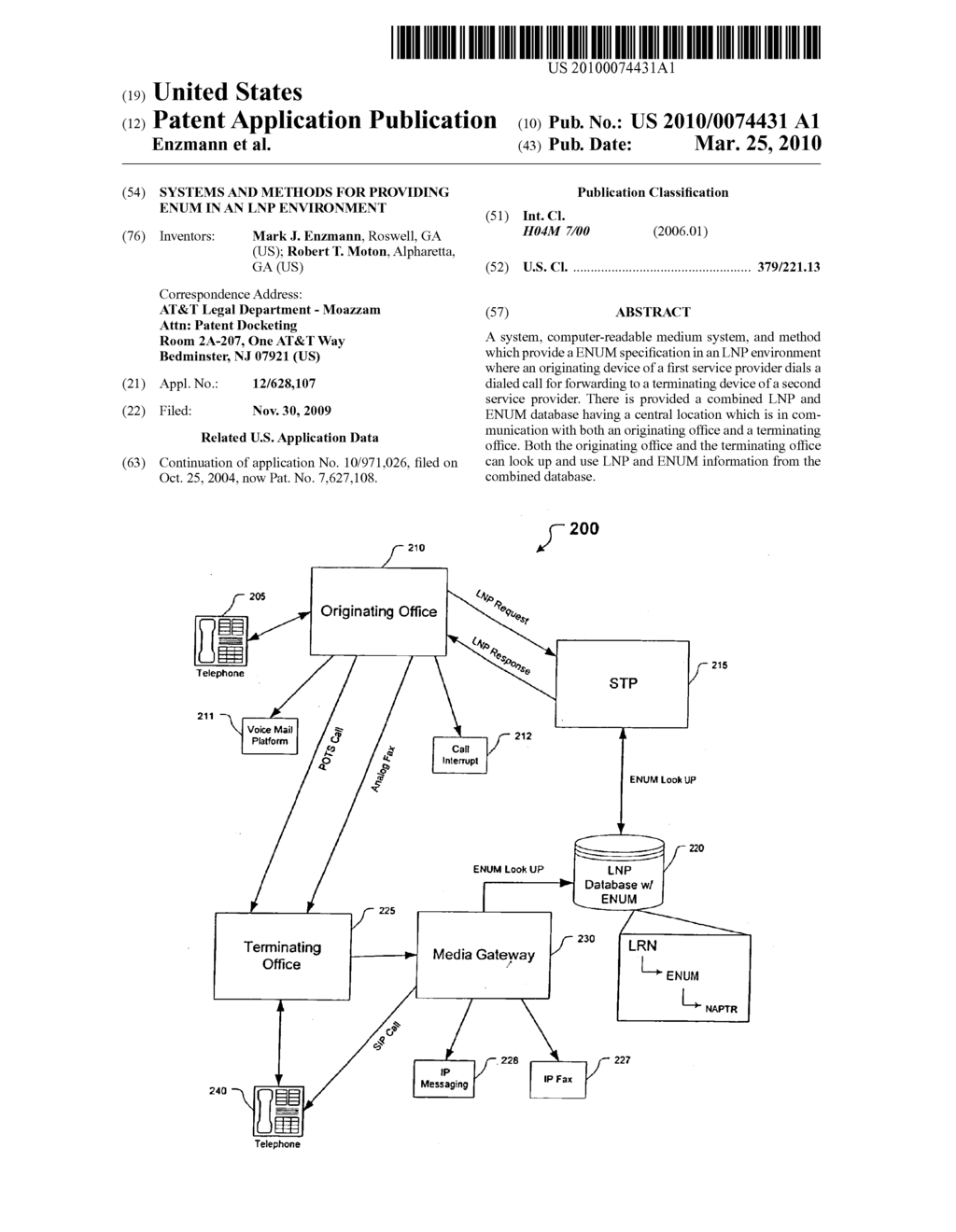 Systems and Methods for Providing ENUM in an LNP Environment - diagram, schematic, and image 01