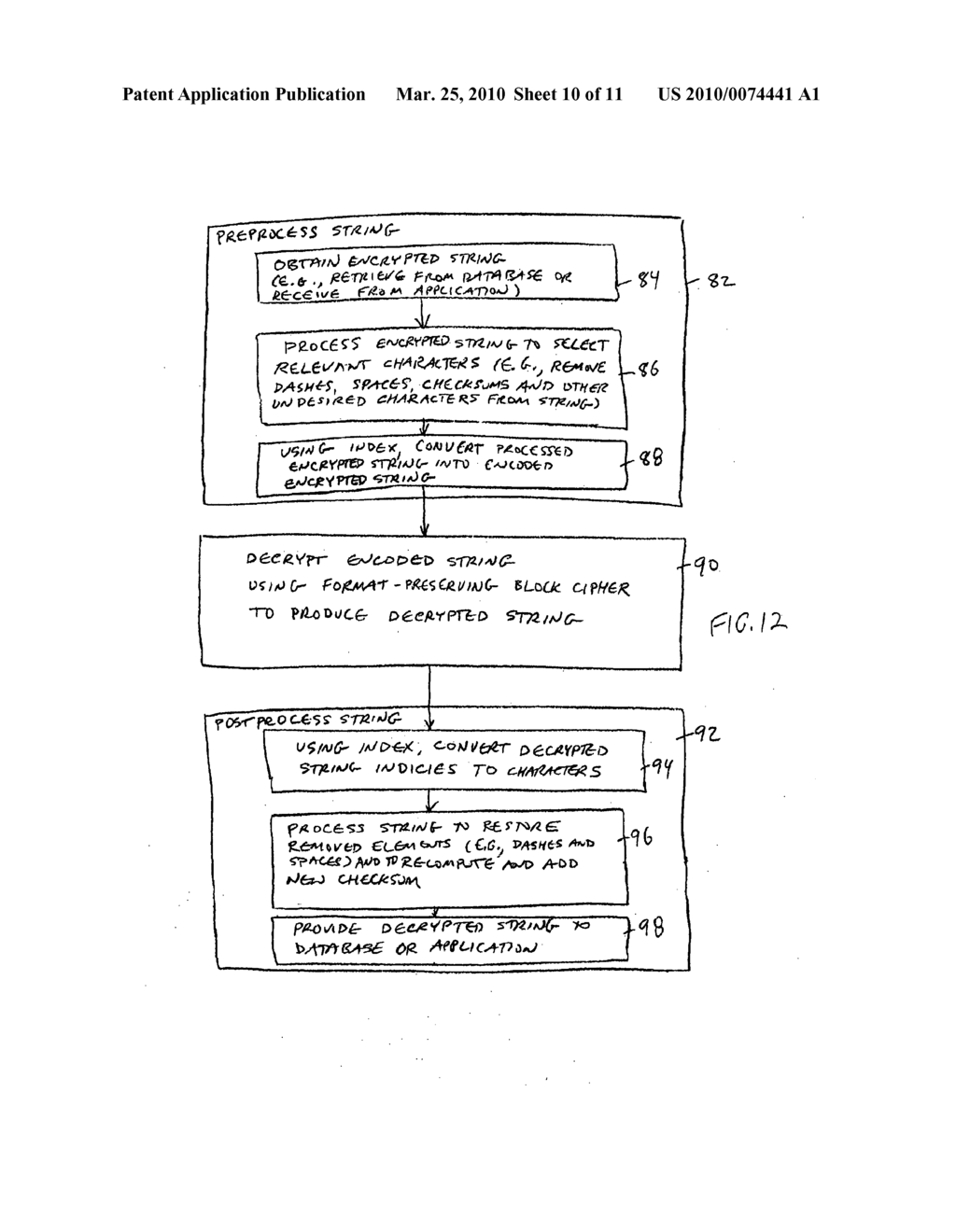 Data processing systems with format-preserving encryption and decryption engines - diagram, schematic, and image 11