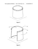 Side-guard for inside of a flexible bag diagram and image