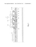 LOCKING APPARATUS FOR AN OBJECT BEING LOCKABLE ON A RAIL diagram and image
